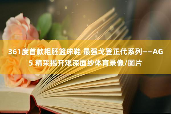 361度首款粗胚篮球鞋 最强戈登正代系列——AG5 精采揭开艰深面纱体育录像/图片