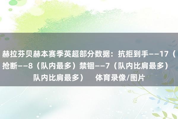 赫拉芬贝赫本赛季英超部分数据：抗拒到手——17（队内比肩最多）抢断——8（队内最多）禁锢——7（队内比肩最多）    体育录像/图片